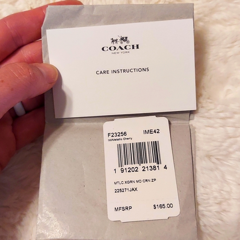 COACH metallic wallet - Picture 6 of 7